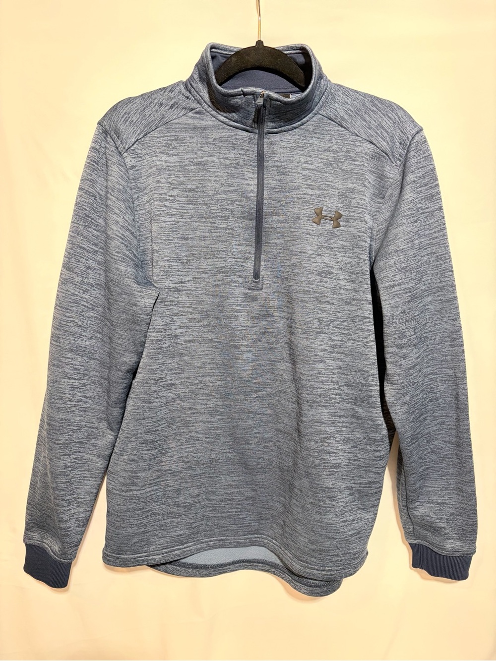 Under Armour Cold Gear Pullover 1/4 Zip Jacket Loose Men’s Medium Blue